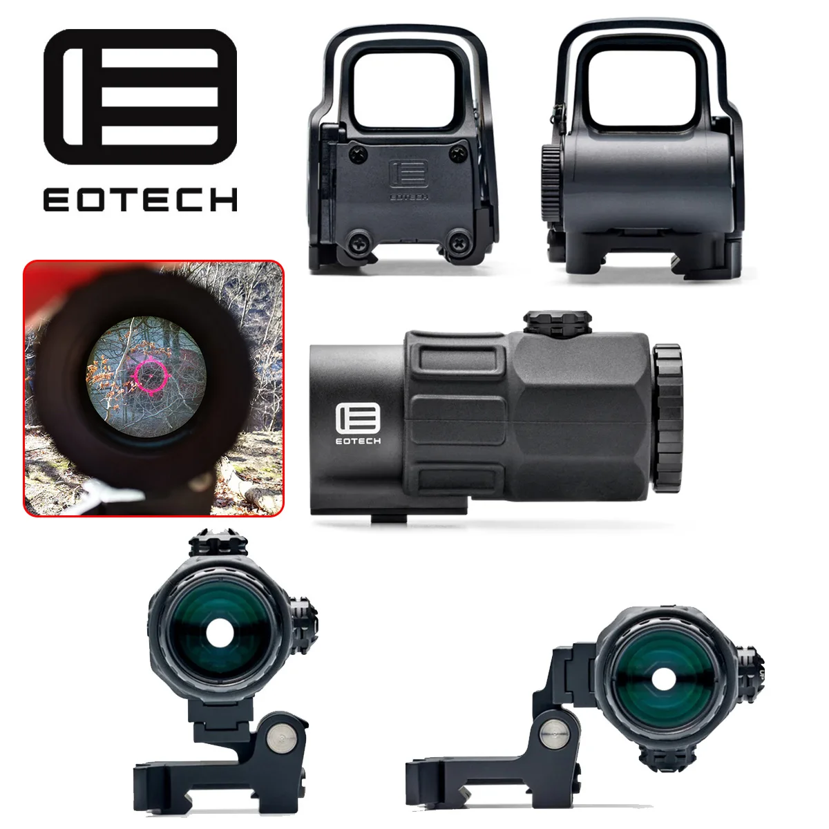 EOTech mira holográfica táctica de punto rojo con montaje Picatinny - imagen 2