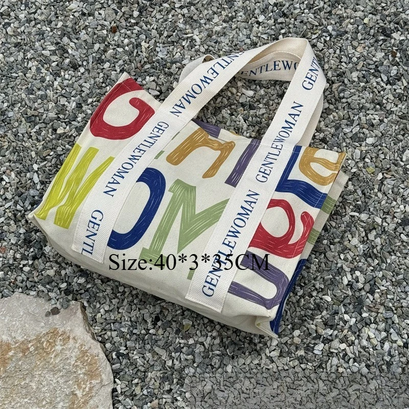 Bolso tote de lona resistente para compras y trabajo