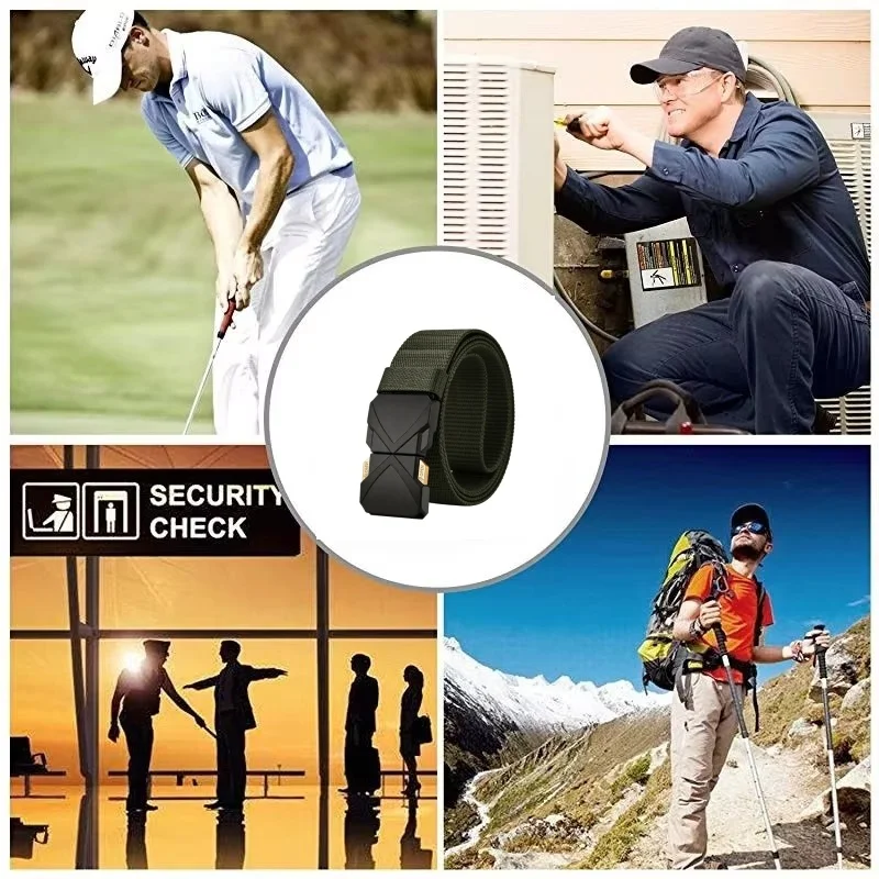 Cinturón táctico con hebilla automática resistente para aire libre - imagen 4