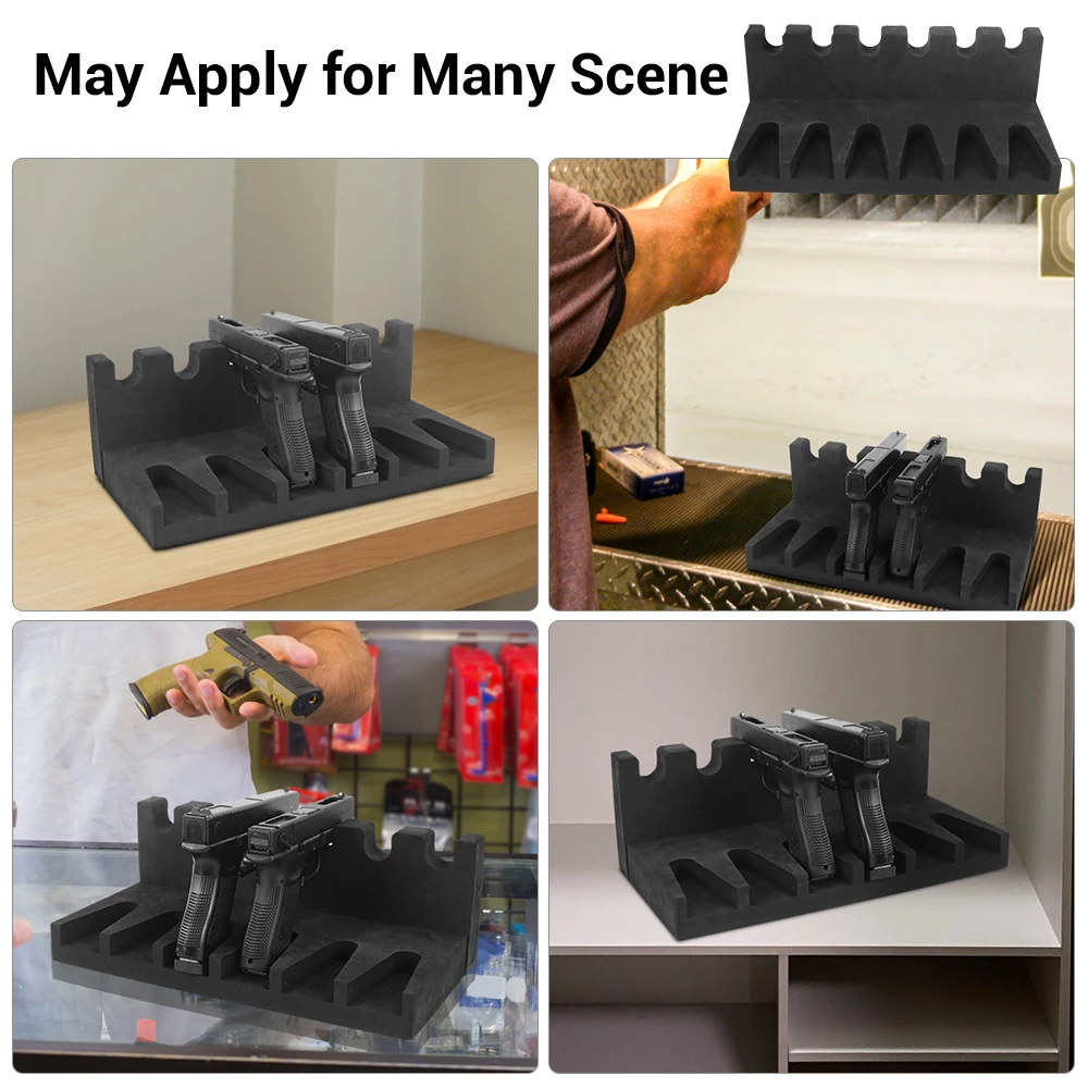 Soporte organizador de espuma para pistola Airsoft con ranuras - imagen 2
