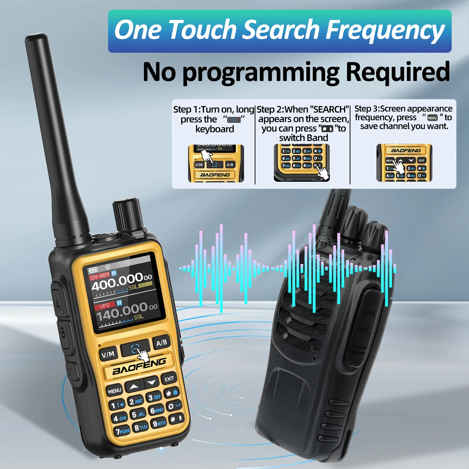 BAOFENG UV-5R Mini contenido del paquete