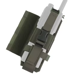 Bolsa táctica para radio MOLLE con velcro y liberación rápida