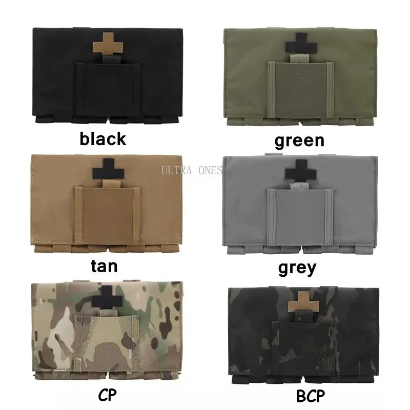 Bolsa primeros auxilios MOLLE táctica – Airsoft caza EMT - imagen 4