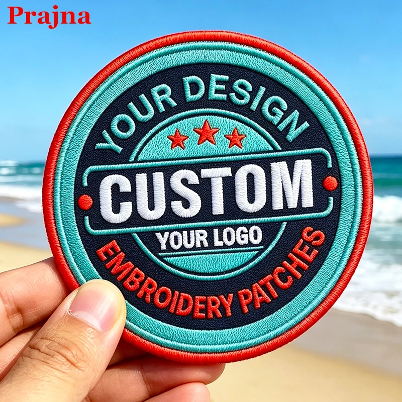 Detalle de parches bordados personalizados