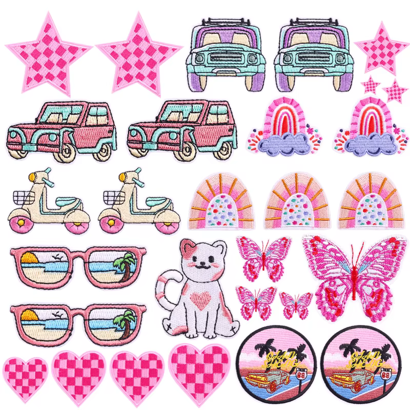 Parches bordados termoadhesivos – Diseños variados para ropa infantil - imagen 5