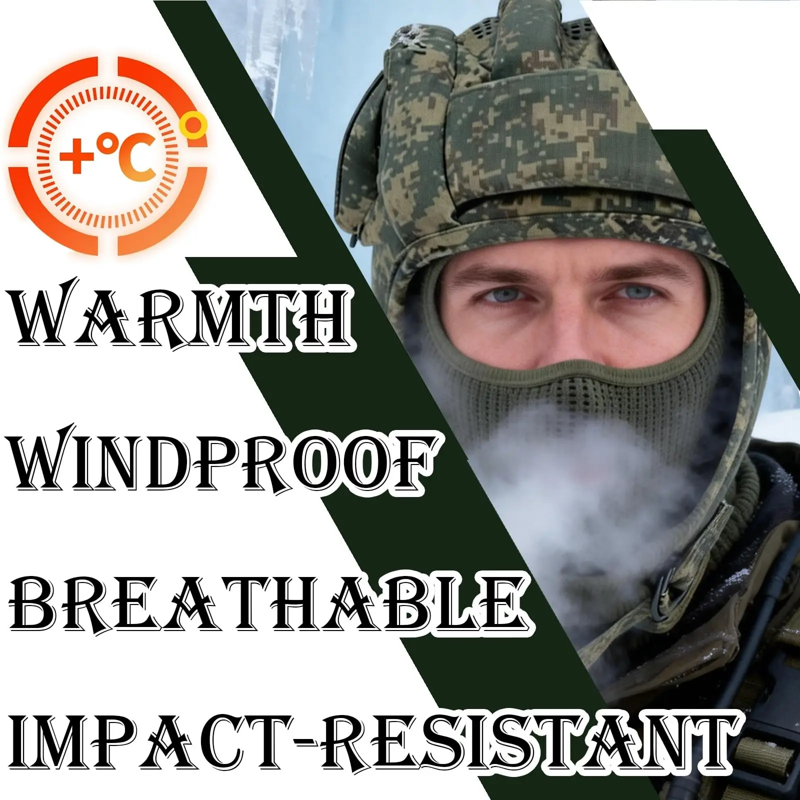 Casco táctico camuflaje ruso transpirable con balaclava paracaidismo - imagen 4