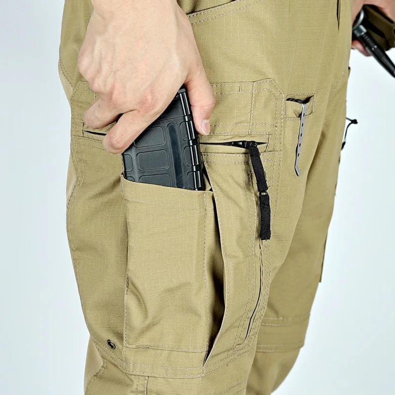 Pantalones tácticos cargo impermeables multibolsillos transpirable - imagen 5
