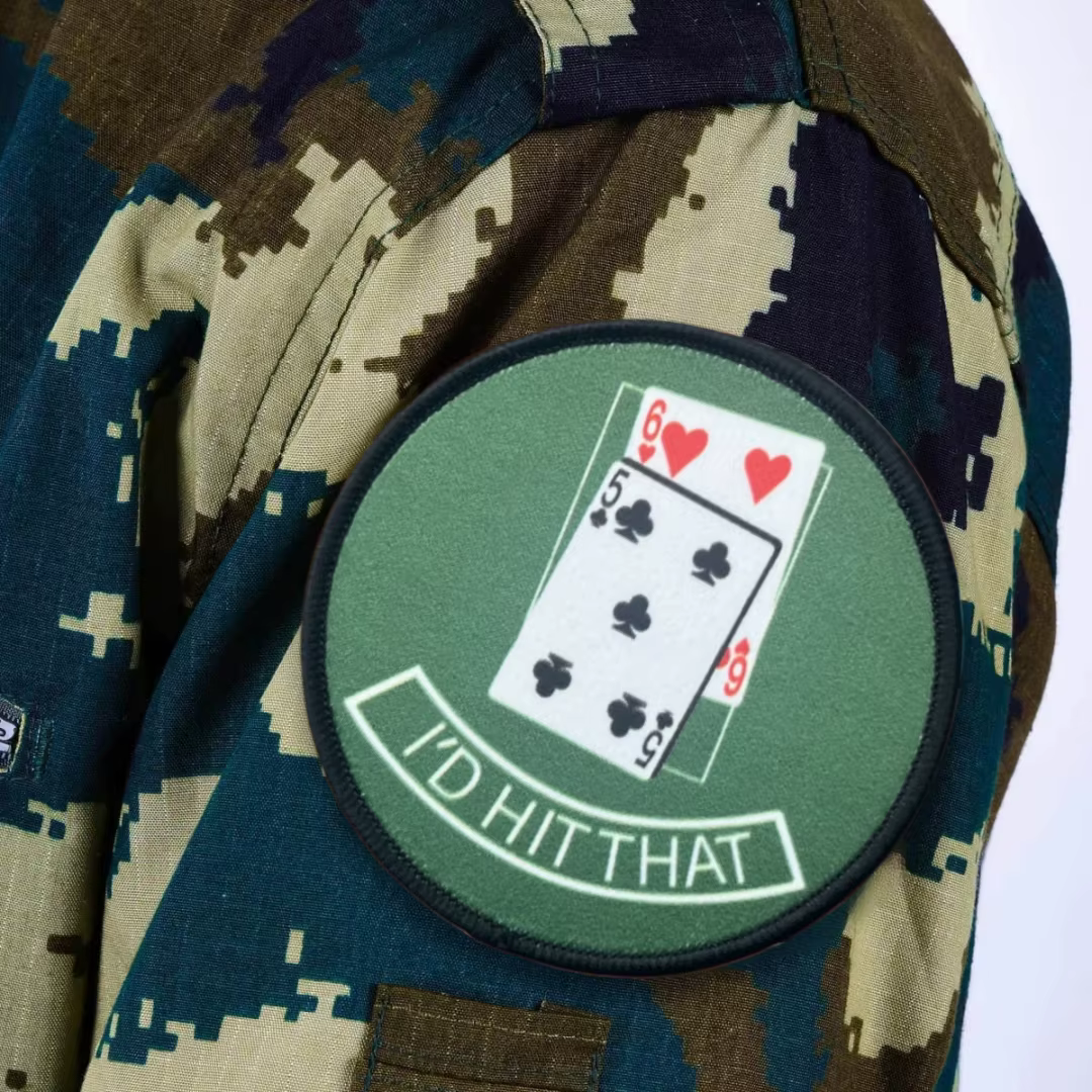 Insignia de moral táctica divertida impresa póker para ropa y mochila - imagen 5