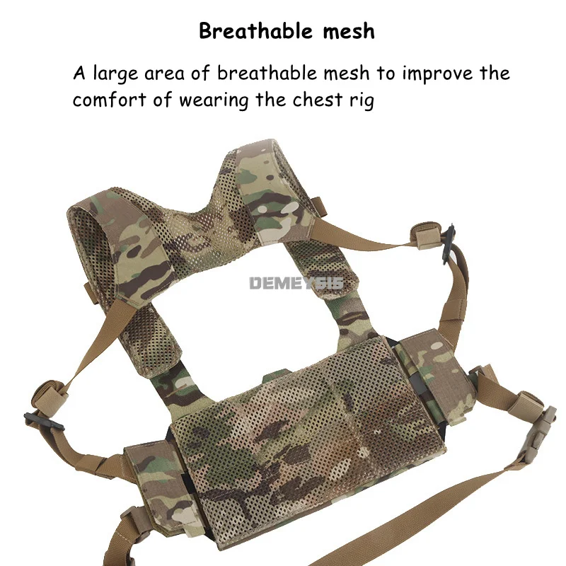 Chaleco táctico MOLLE ligero para airsoft y caza - imagen 5