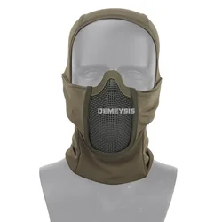 Máscara táctica de malla con pasamontañas para Airsoft y Paintball