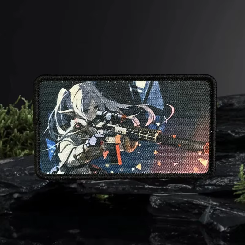 Parche táctico velcro anime para chica – Morale para mochila y equipo