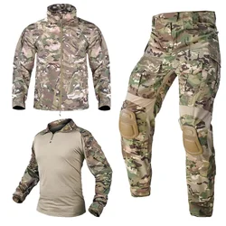 Chaqueta táctica y pantalón con almohadilla para exteriores – hombre
