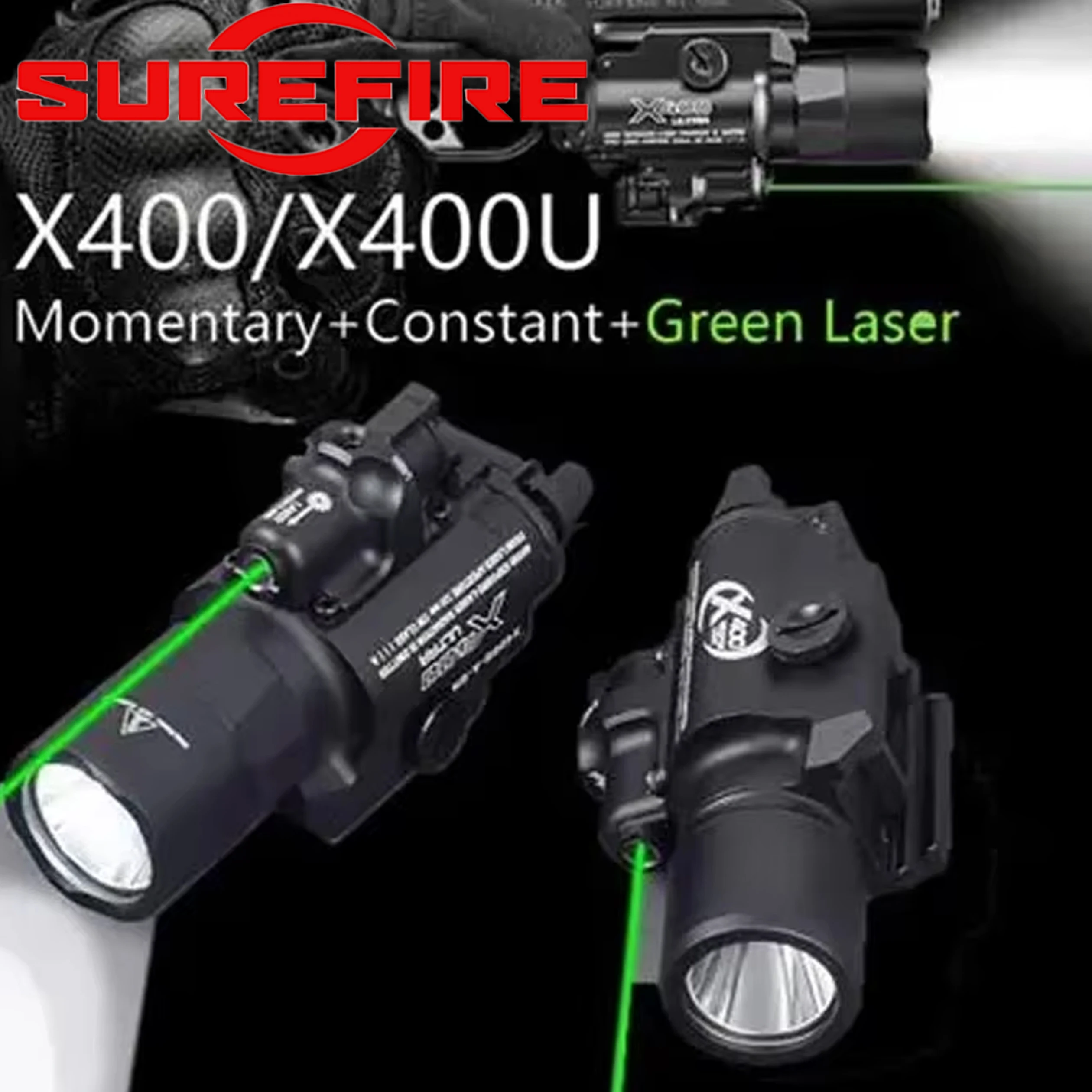 Linterna táctica SureFire XC1 para arma estroboscópica Picatinny
