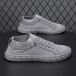 Zapatillas deportivas transpirables de malla con cordones para caminar
