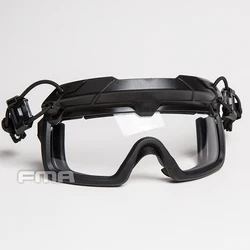 FMA gafas de seguridad con lentes 3mm y casco táctico para exteriores