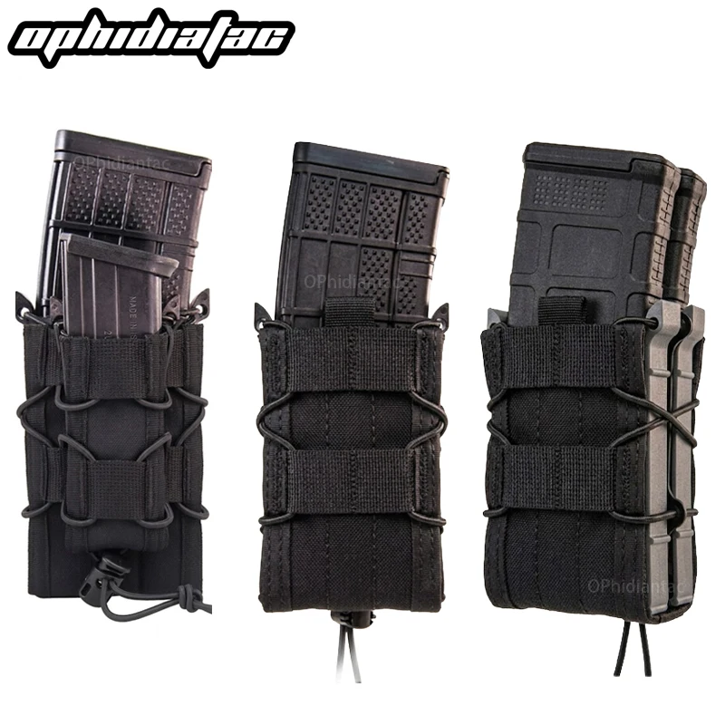 OPHIDANTAC Bolsa táctica MOLLE para cargador 9mm AK/AR