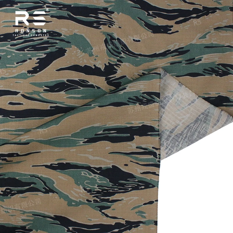 Tela ripstop NYCO MARPAT Tiger Stripe táctica para uniformes - imagen 5