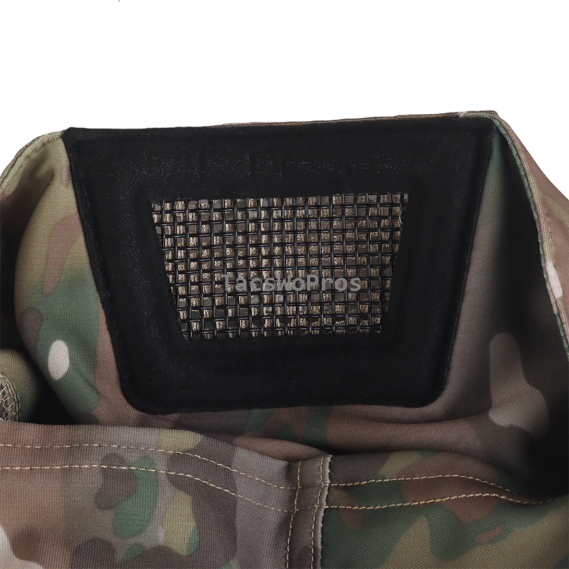 Mascarilla táctica para airsoft de malla de acero transpirable - imagen 3