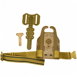 Plataforma táctica de pierna para pistola, color bronce MOLLE