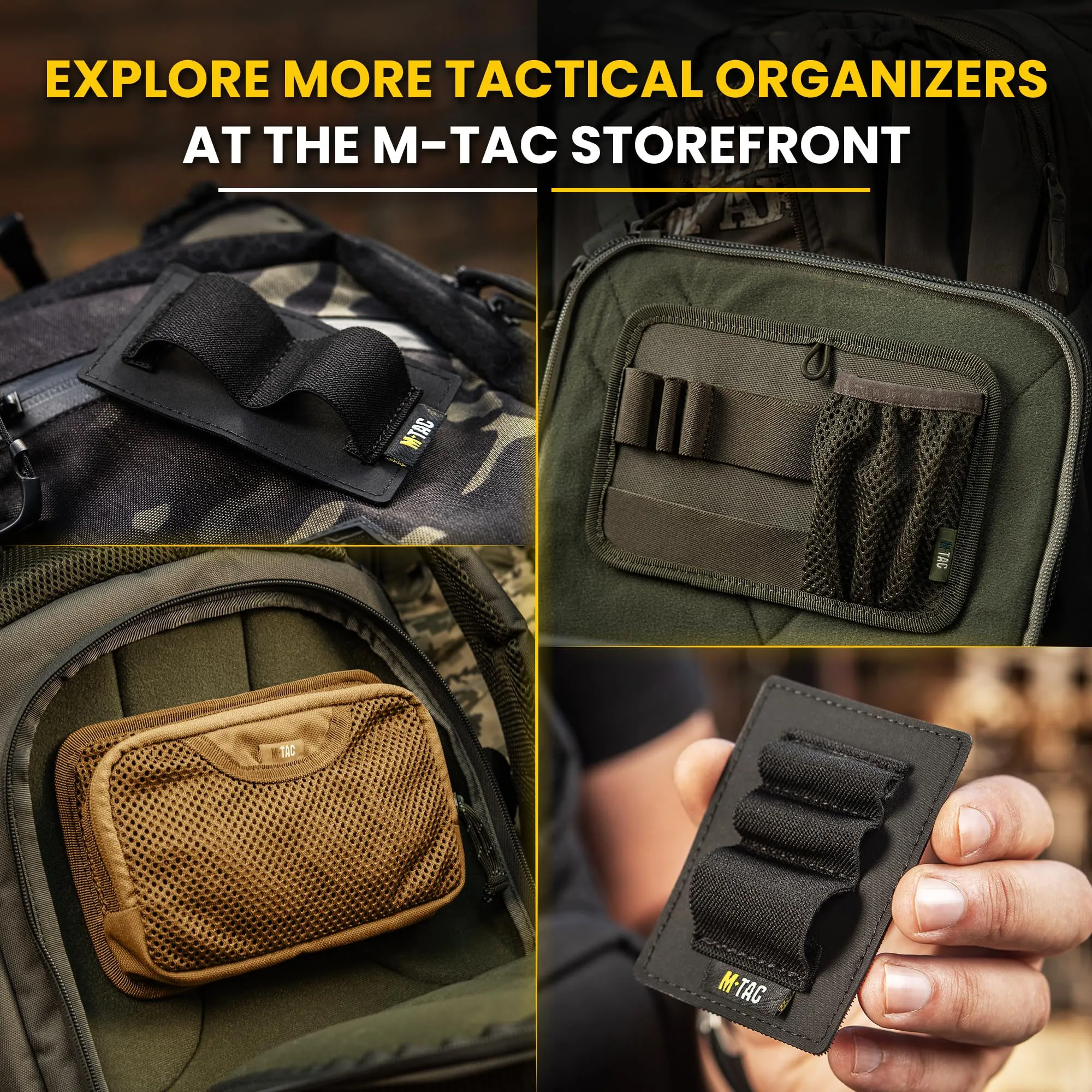 Panel organizador táctico modular para mochila con velcro - imagen 2