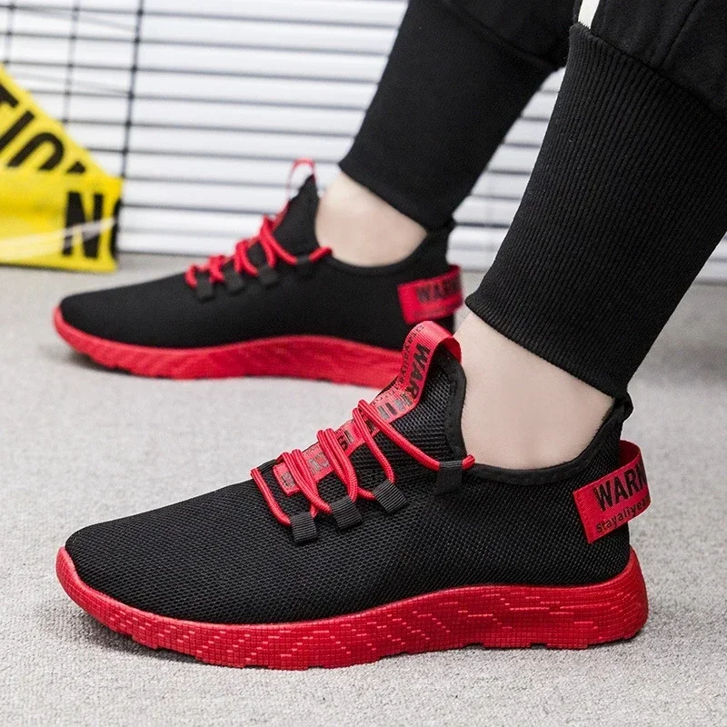 Zapatillas vulcanizadas antideslizantes transpirables de malla hombre