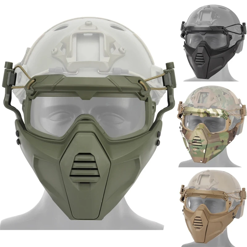 Protector facial táctico transpirable para airsoft y paintball - imagen 4