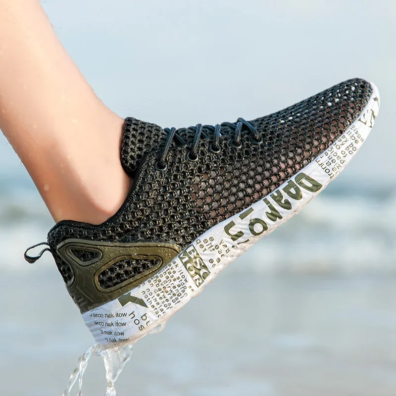 Zomer zapatillas acuáticas transpirables de malla con espuma - imagen 2