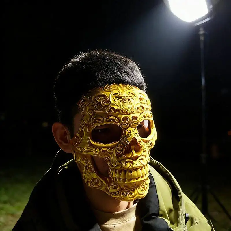 Máscara Táctica Calavera 3D para Cosplay y Festivales - imagen 4