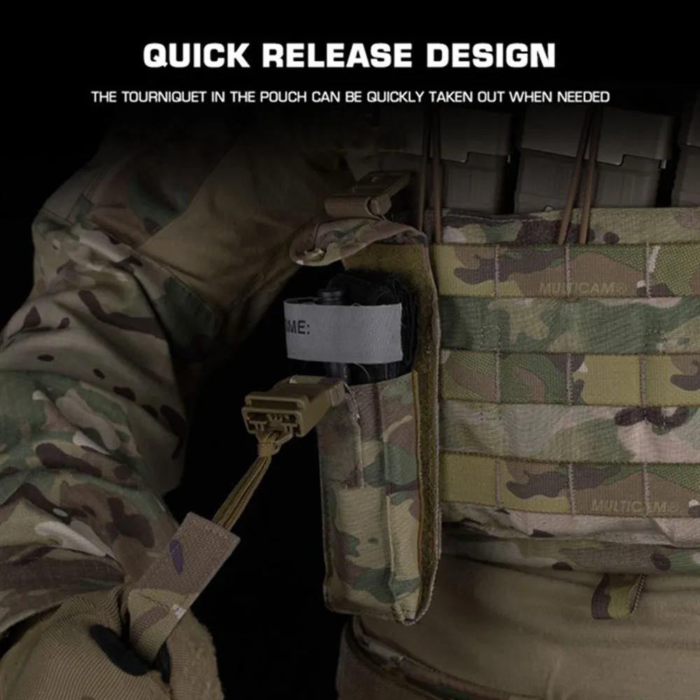 Chaleco táctico MOLLE exterior con funda para torniquete rápido - imagen 4
