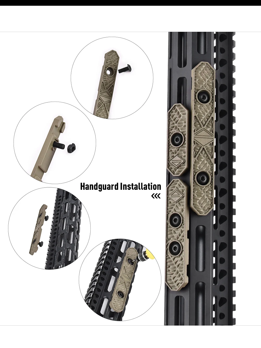 Protector WADSN compatible con sistema M-LOK y KEYMOD