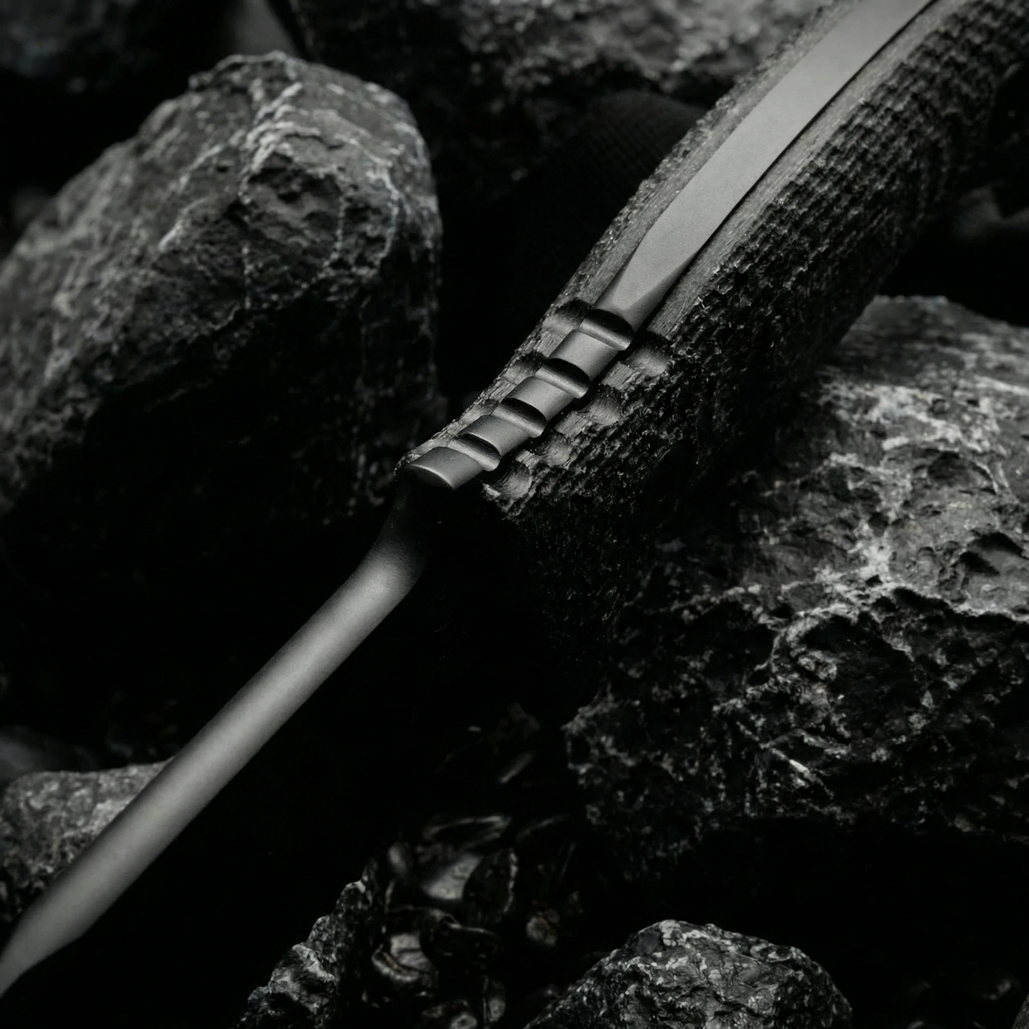 Cuchillo fijo de acero para exteriores táctico con funda camping - imagen 2