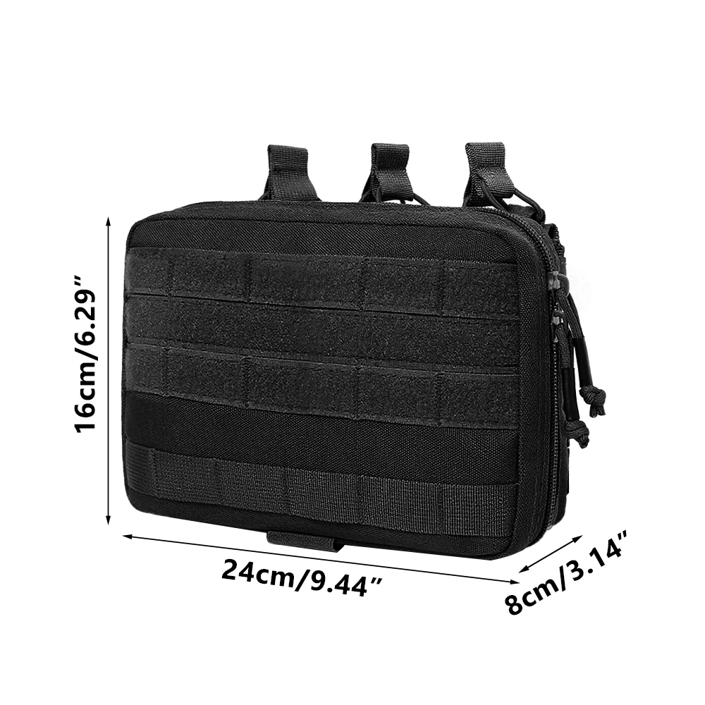 Detalle MOLLE y sistema frontal con velcro