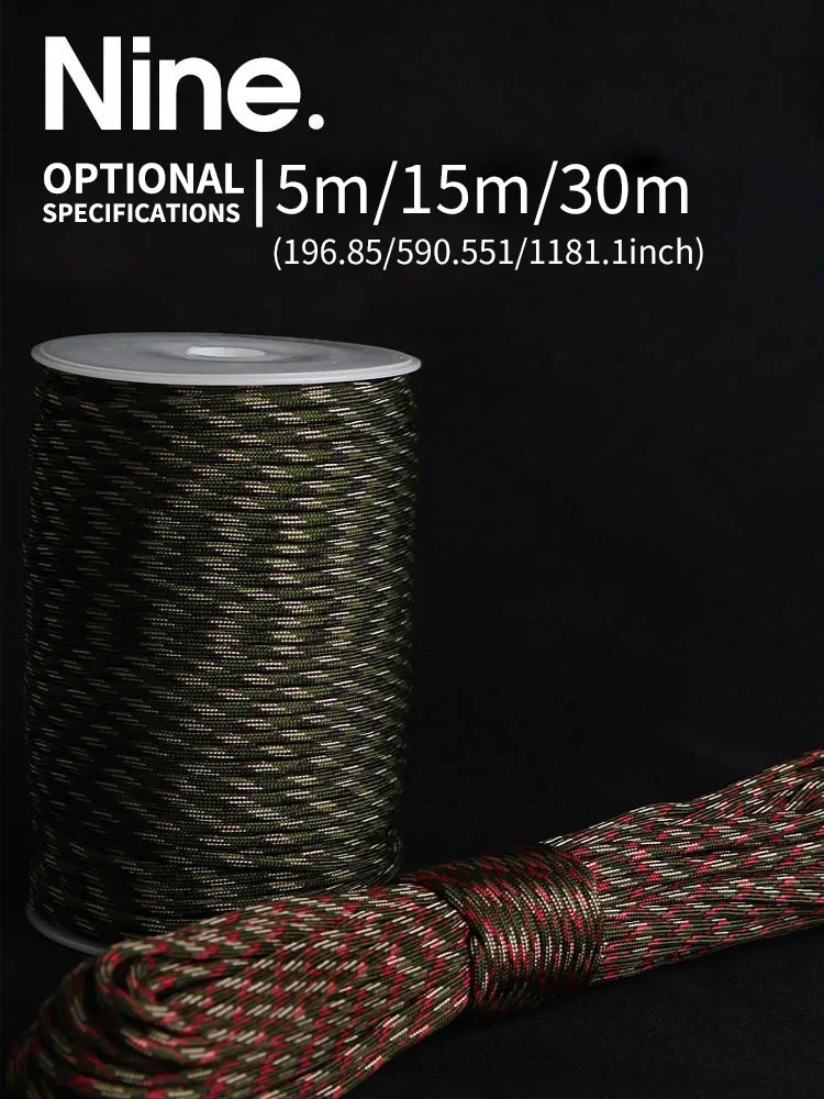 Cuerda tipo paracord táctica para supervivencia y camping outdoor - imagen 3