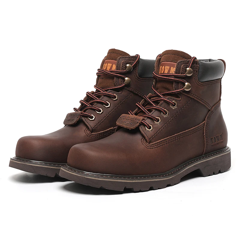 Botas tácticas KOWM piel de vaca impermeables para combate