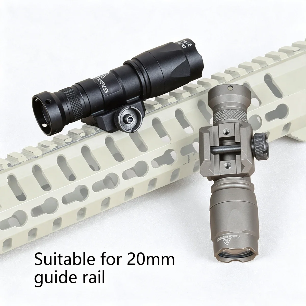 Detalle del interruptor de la linterna LED Scout Light