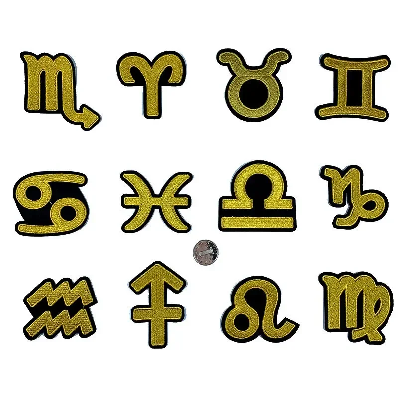 Parche bordado termoadhesivo del zodiaco para mochila y planchar - imagen 4