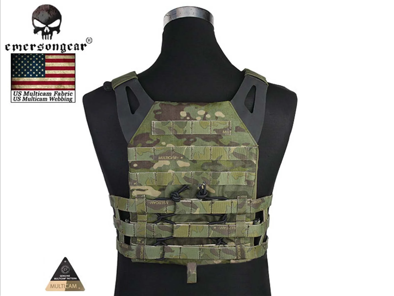 Chaleco táctico ligero Emersongear EM7344 MOLLE laser cut - imagen 3