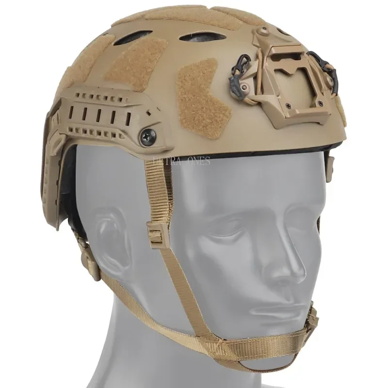 Casco táctico FAST SF alto ajustable para airsoft con suspensión