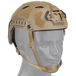 Casco táctico FAST SF alto ajustable para airsoft con suspensión