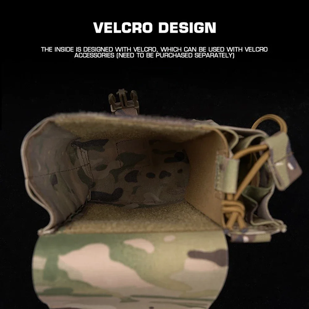 Bolsa MOLLE táctica porta walkie y cargadores chaleco ajustable - imagen 5