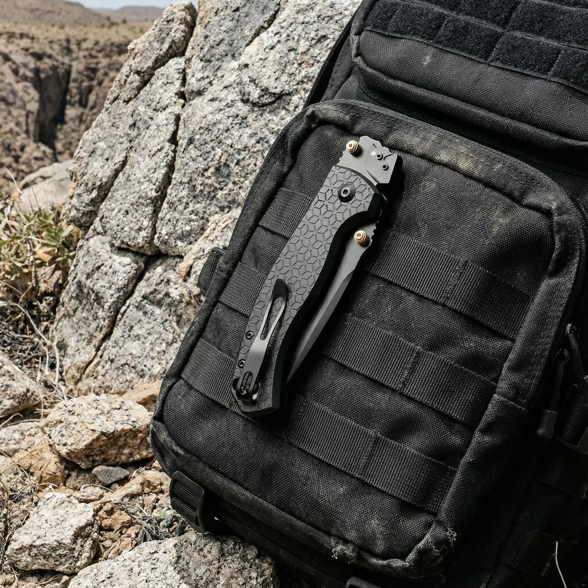 Cuchillo plegable táctico para exteriores de emergencia camping - imagen 2