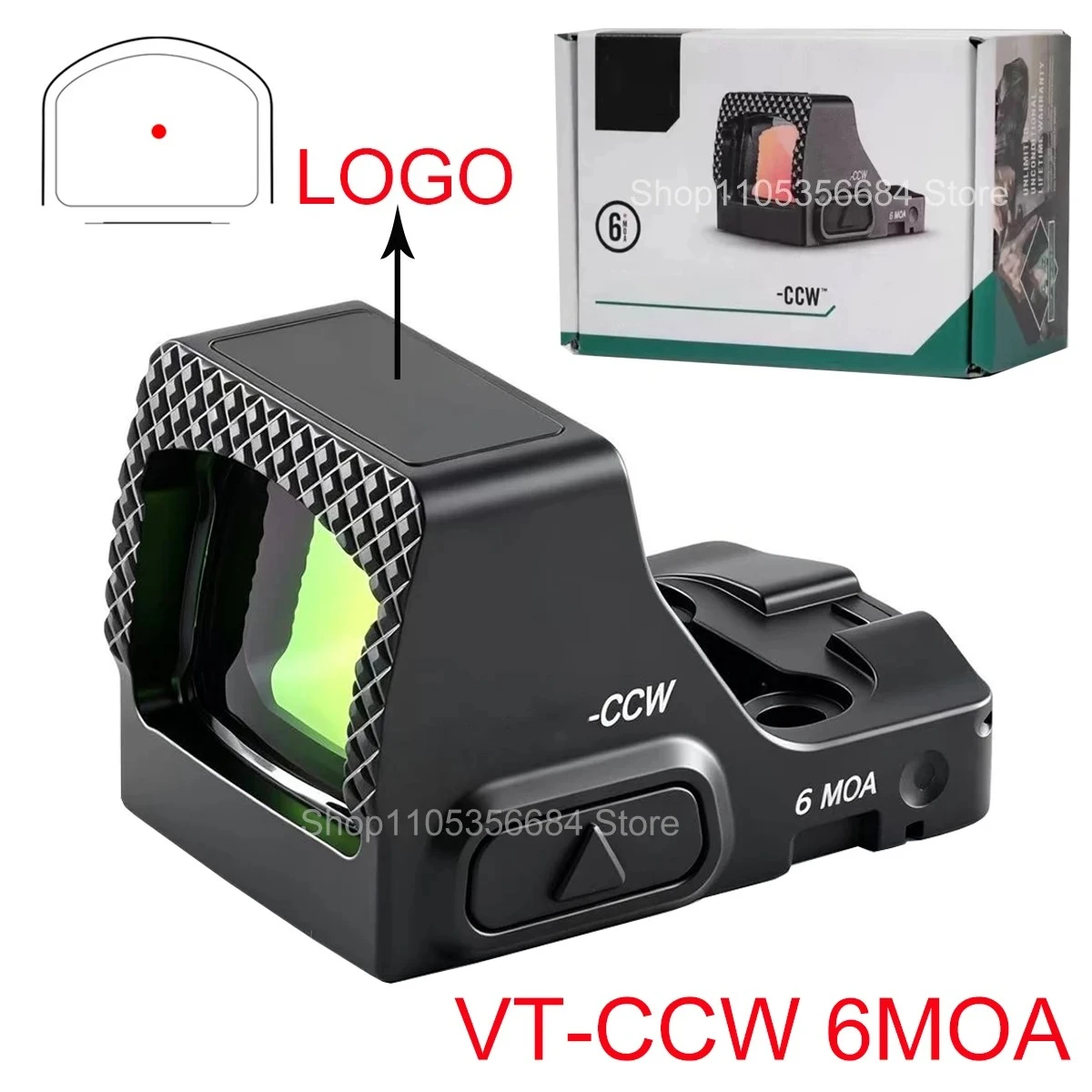 VT Defender CCW – Mira de punto rojo RMSc 6 MOA - imagen 3