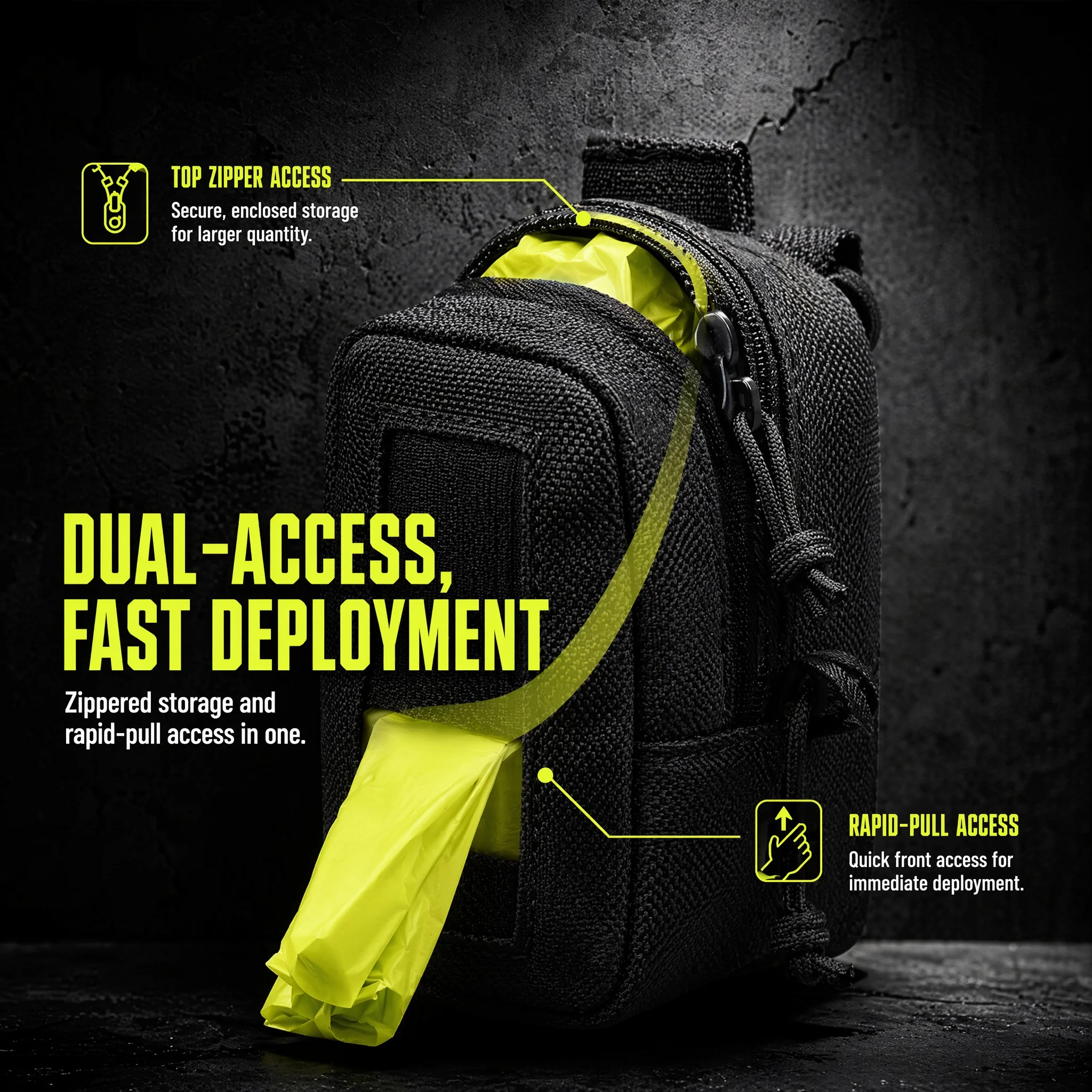 Bolsa táctica MOLLE para guantes desechables