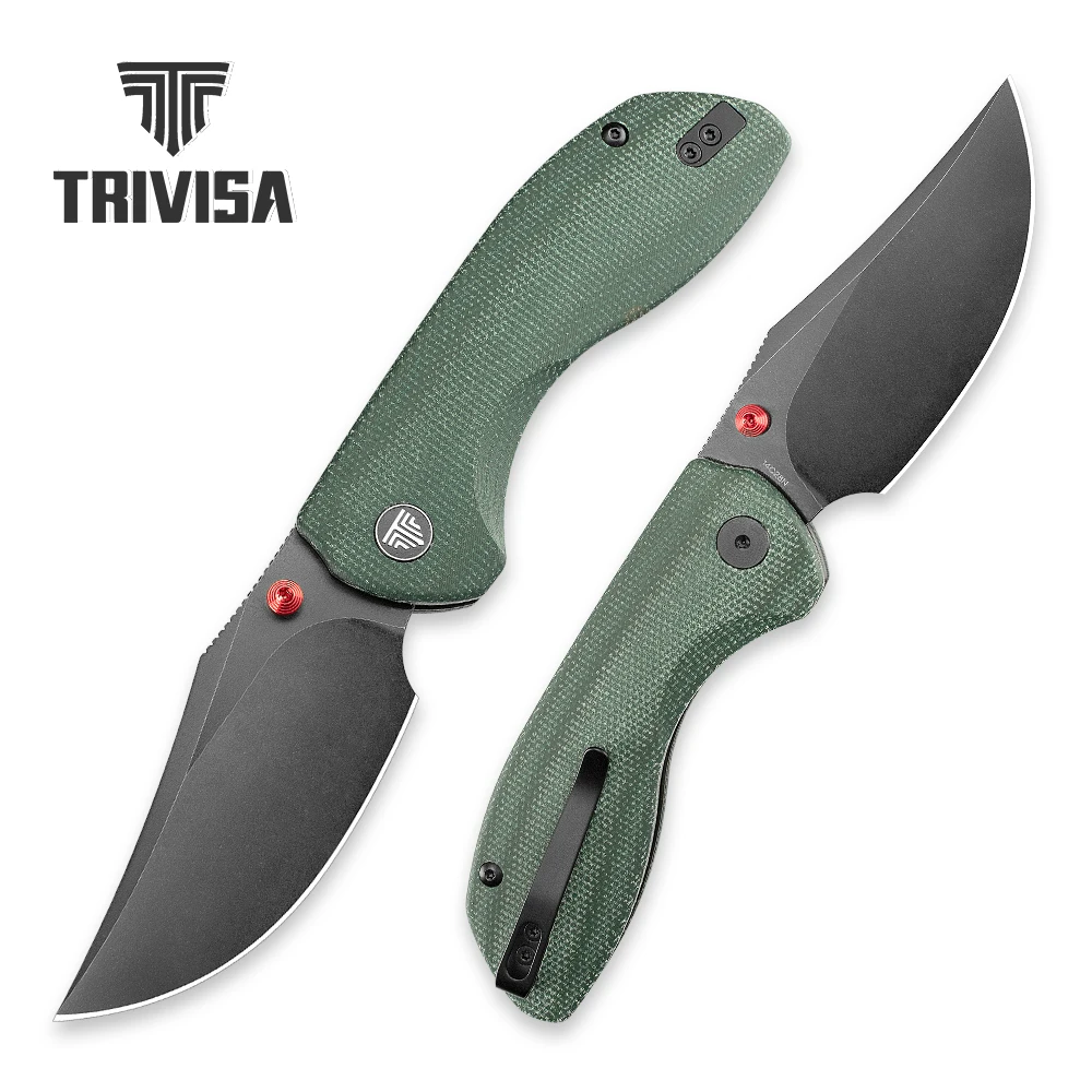 Cuchillo plegable TRIVISA Hippo-GM de acero 14C28N y Micarta - imagen 3
