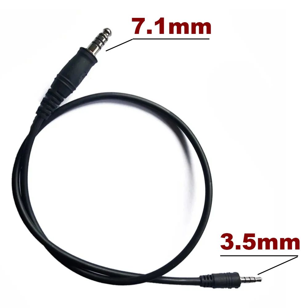 Cable U174 para U94 PTT – Auriculares tácticos militares 3,5/7,1 mm - imagen 4