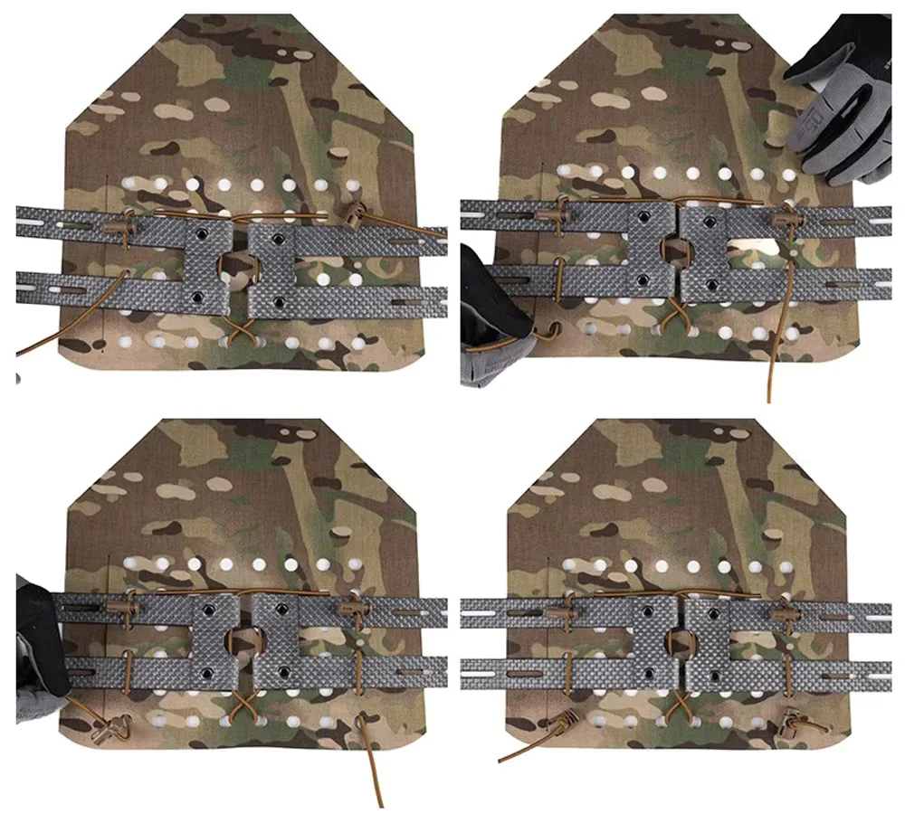 Hebillas tácticas para chaleco de caza y Wargame