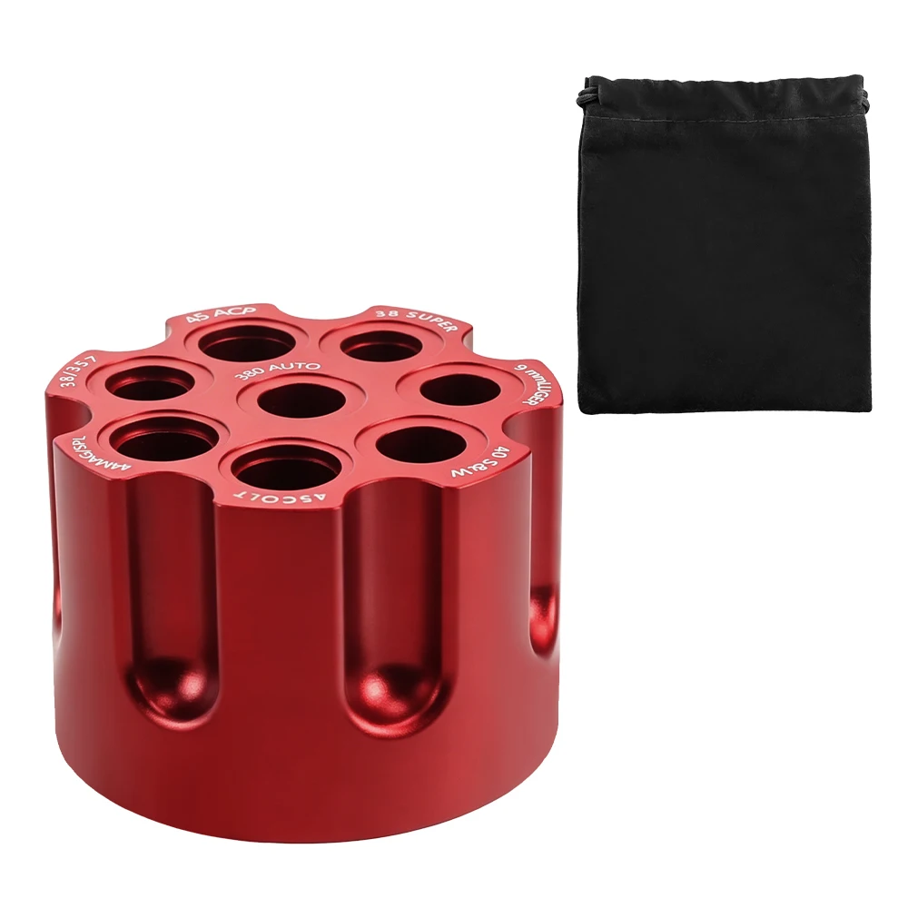 Verificador multicalibre de aluminio para cartuchos de pistola