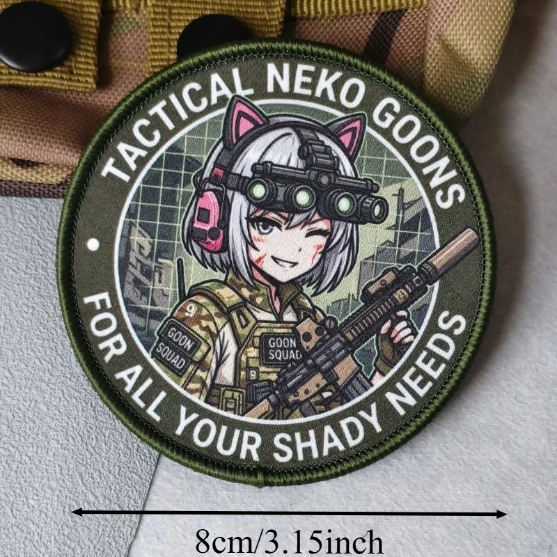 Anine Girl Parche decorativo con estampado para chalecos y mochilas - imagen 3