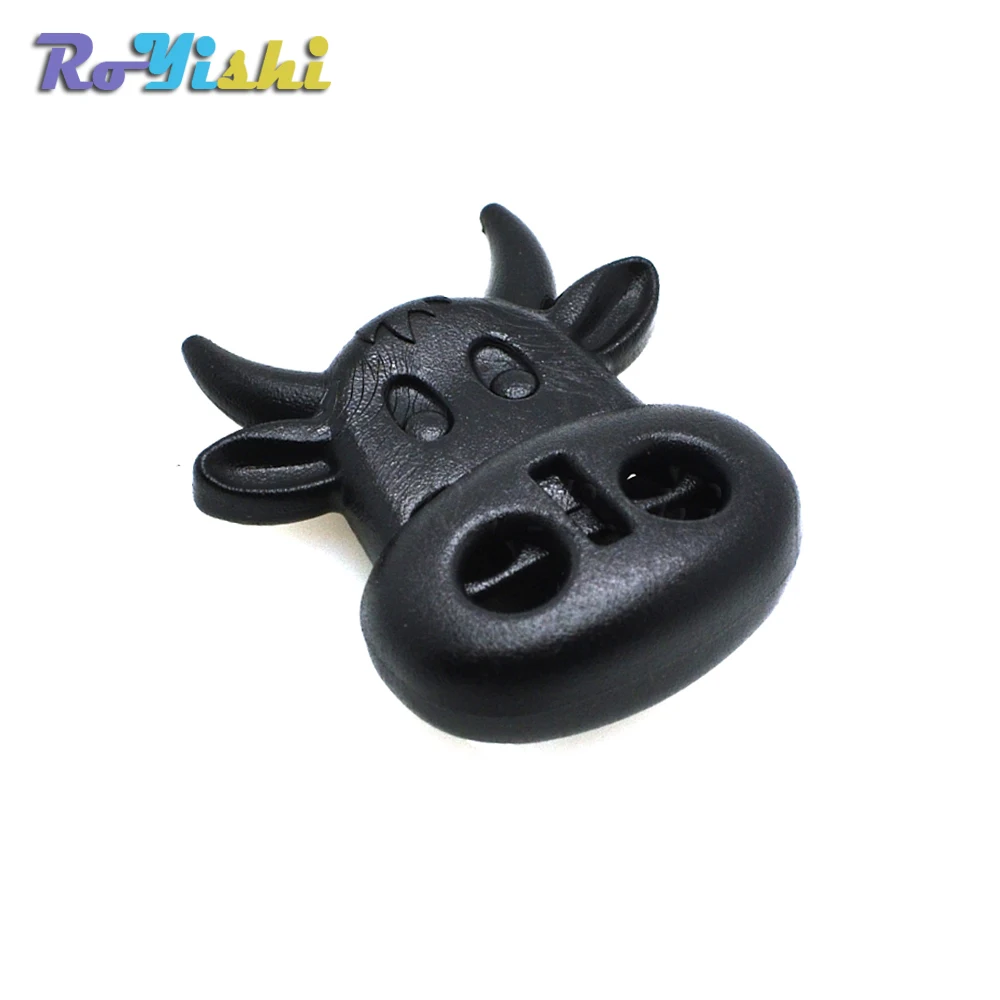 RoYishi Tapón palanca bloqueo cable estilo cabeza vaca negro - imagen 3