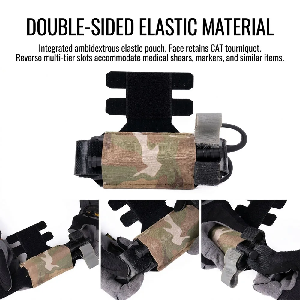 Soporte táctico TQS para torniquete con anclaje MOLLE y acceso rápido - imagen 3